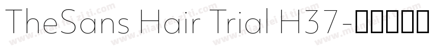 TheSans Hair Trial H37字体转换